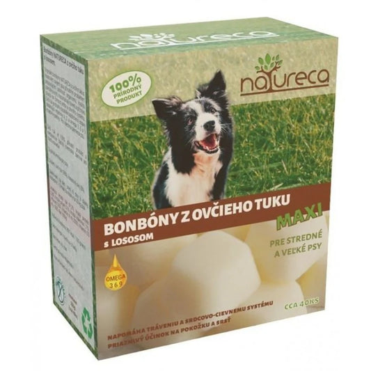 NATURECA Bonbóny z ovčího tuku s lososem Maxi 250g