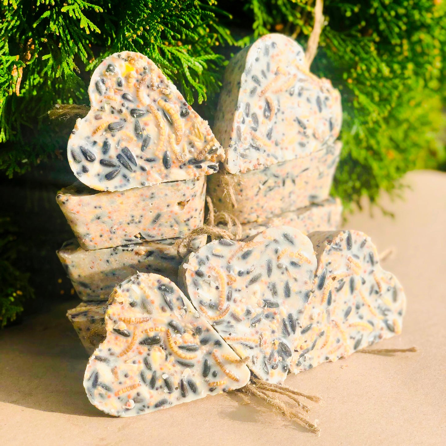 Lojové srdíčko s moučnymi červy 1ks 100g