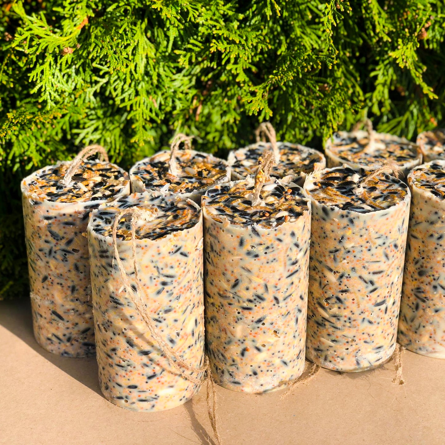 Lojový špalek s moučnými červy 1ks 500g